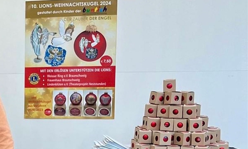 Die 10. Weihnachtskugel des Lions-Club Braunschweig.