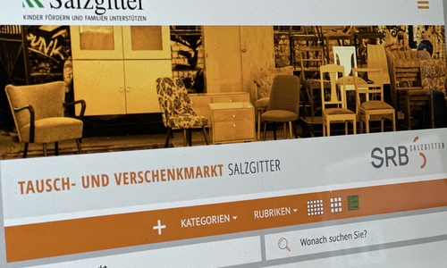 Die Stadt Salzgitter bietet einen  Online-Tausch- und Verschenkmarkt an. 