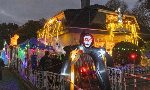 Das Horror-Haus am Pommernring in Salzgitter-Bad lockte wieder viele Besucher.