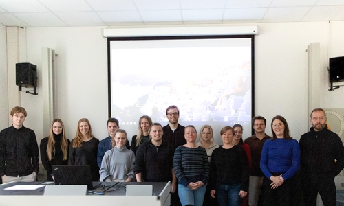 Die Projektteilnehmenden mit Swantje Behrens (Stadt Helmstedt - Stadtentwicklung), Janice Masche (Wirtschaftsregion Helmstedt - Tourismus), Ina Goschnick (Stadt Helmstedt - Tourismus), Diana Raebsch (Wirtschaftsregion Helmstedt - Tourismus), Louisa Biston (Stadt Helmstedt - Stadtentwicklung) und Prof. Dr. Jan Büchsenschuß.
