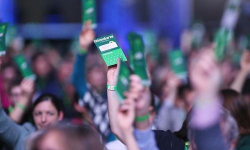 Abstimmung auf Grünen-Parteitag (Archiv)