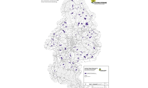 Auf der Übersicht sind die Windenergie-Pläne für die Region Braunschweig zu sehen.