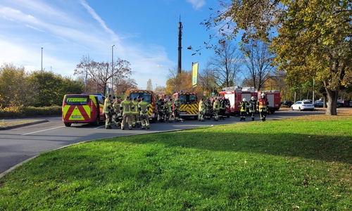 Über 100 Kräfte waren im Einsatz.