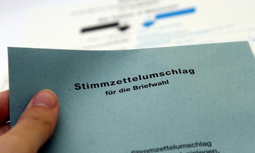 Stimmzettelumschlag für die Briefwahl (Archiv)