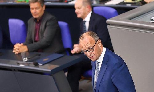 Robert Habeck, Olaf Scholz und Friedrich Merz (Archiv)