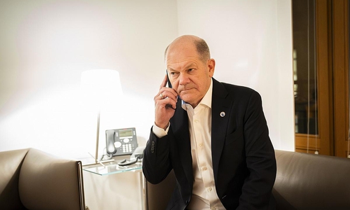Olaf Scholz bei Telefonat mit Donald Trump am 19.12.2024