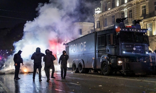 Proteste in Tiflis am 01.12.2024