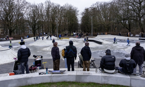 Die Skate-Anlage wurde am heutigen Mittwoch eingeweiht.