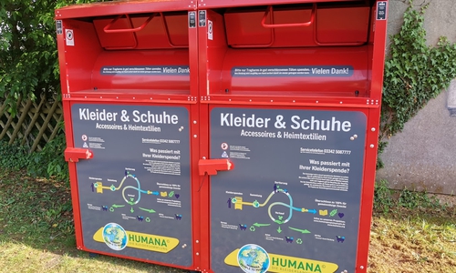 Die derzeit roten Container sind bald wieder Geschichte.