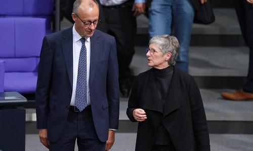 Friedrich Merz und Britta Haßelmann (Archiv)