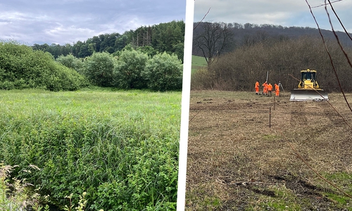 Die Arbeiten haben bereits begonnen.