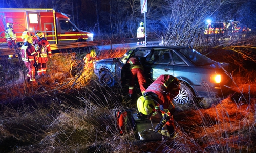 Der Fahrer musste vom Rettungsdienst versorgt werden.