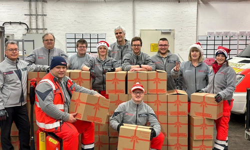 Die Johanniter aus Salzgitter haben schon fleißig gesammelt. 