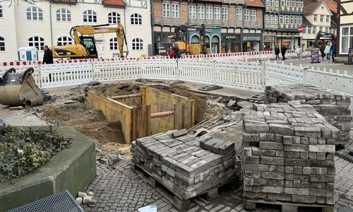 Noch wird an vielen Stellen gebaut.