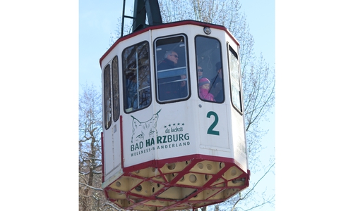 Die Burgberg-Seilbahn. Archivbild