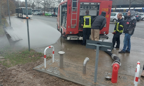Die neue Löschwasserzisterne am Goslarer Bahnhof.