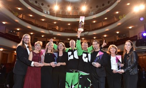Die Sieger des 2. LupoLeo Awards am 19. November 2022 im Staatstheater in Braunschweig.