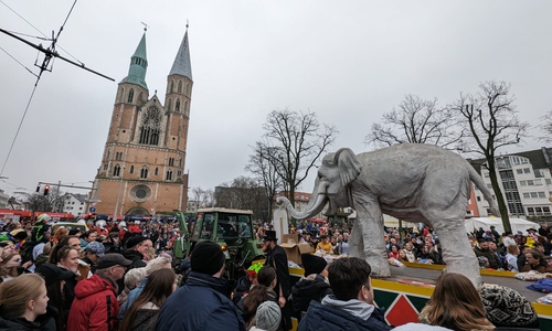 Der Elefant ist eines der Wahrzeichen des Braunschweiger Schoduvels.