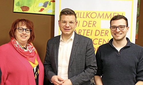 Die FDP im Wolfenbütteler Kreistag: Bettina Otte-Kotulla, Björn Försterling und Max Weitemeier (v. li.). 