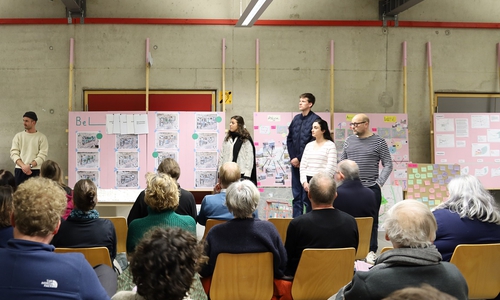 Zwischenpräsentation des Co_Wettbewerbs.