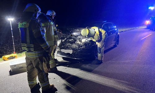 Am Dienstagabend kam es auf der K56 zu einem Verkehrsunfall 