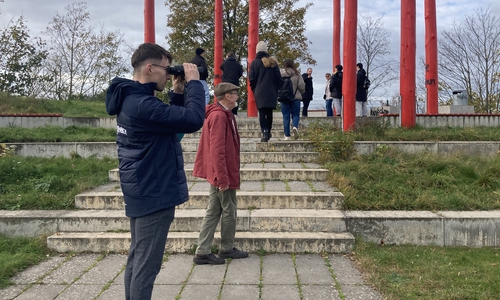 Studenten der TU Braunschweig bei der Erkundung Westhagens. 