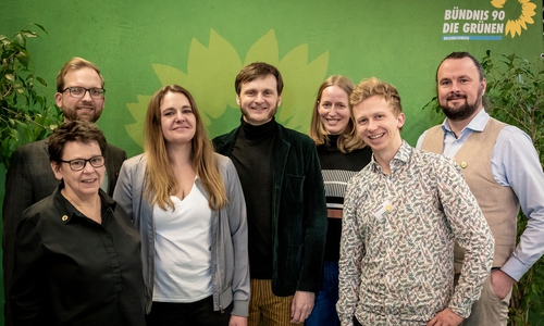 Der neu gewählte Vorstand der Braunschweiger Grünen um Dagmar Gaida (li.) und Dr. Andreas Hoffmann (Mitte).