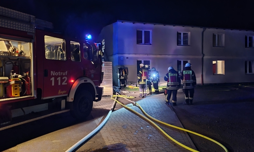 Im Erdgeschoss der Unterkunft hatte es gebrannt,