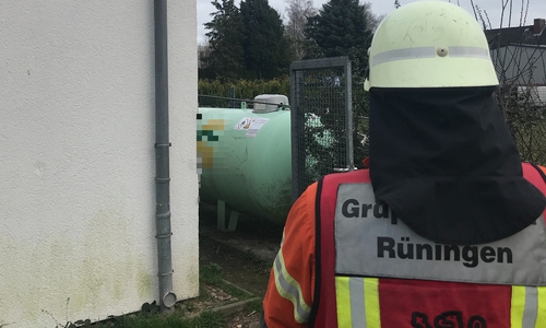 Aus diesem Tank strömte Gas aus.