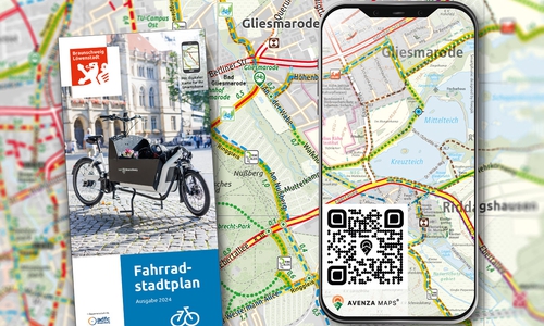 Der neue Fahrradstadtplan 2024.