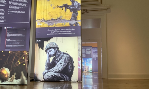 Ein Blick auf die Ausstellung.