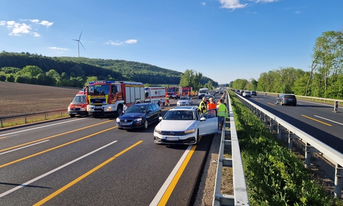 Die Anfahrt gestaltete sich für die Einsatzkräfte aufgrund der Baustelle als schwierig.