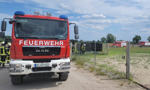 Die Feuerwehr rückte umgehend an, um den Brand zu löschen.