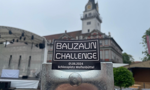 Veranstaltungsfläche vor einmaliger Kulisse des Wolfenbütteler Schlosses.