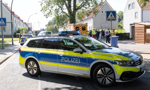 Die Polizei war mit mehreren Kräften vor Ort.