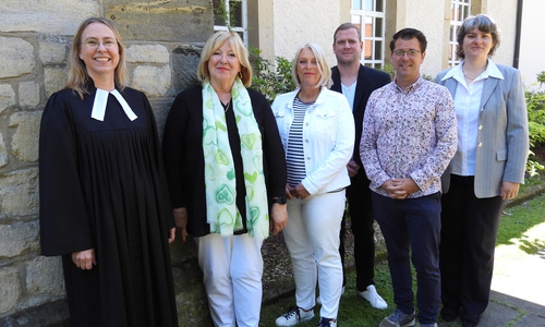 Marion Schmager, Patrizia Rex-Lütgering, Sören Hantel, Fabian Witte und Carola Schrötke (v. li.).