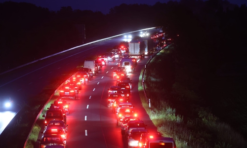 Es bildete sich ein erheblicher Rückstau auf der A39.