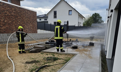 Die Feuerwehr hatte keinen langen Anfahrtsweg.