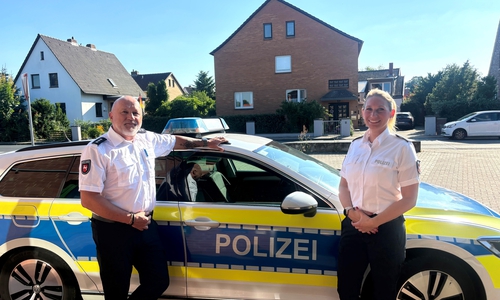 Die neuen Kontaktbeamten für Meinersen: Mathias Wolf und Eva Zech.