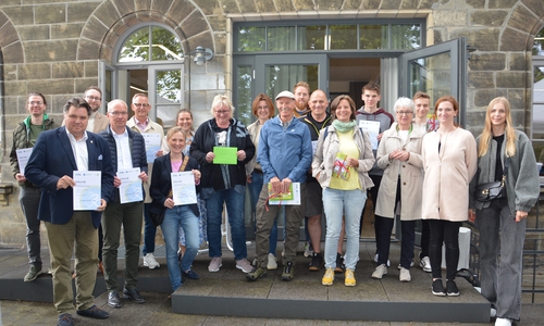 Alle Gewinner (von links): Nils Klein-Hessling (Gemeinde Cremlingen), Uwe Schäfer (SG Sickte), Frederik Brandt (SG Baddeckenstedt), Marc Lohmann sowie Dirk Neumann (SG Elm-Asse).