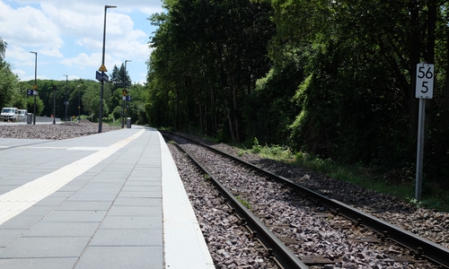 In dieser Woche startet der Umbau am Bahnhof in BS-Gliesmarode für das große Bahnsteigdach.