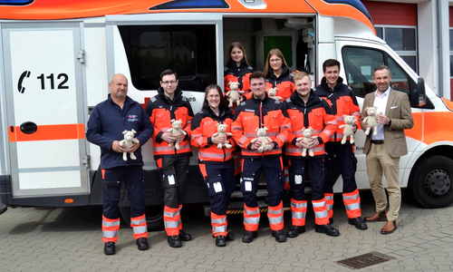 Der Rettungsdienst bekam plüschige Unterstützung.