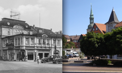 Im heutigen Teil zeigen wir den Harztorplatz früher und heute.