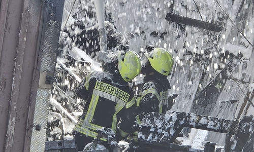 Löschschaum kam zum Einsatz.