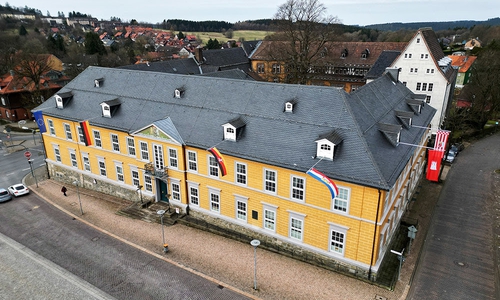 Das historische Amtshaus des früheren Oberbergamtes in Clausthal-Zellerfeld.