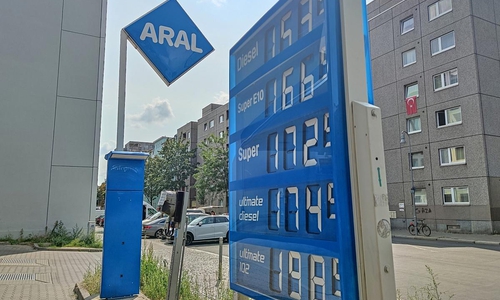 Aral-Tankstelle im August 2024
