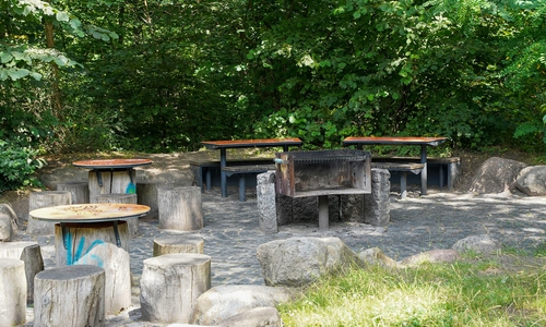 Der Grillplatz im Prinz-Albrecht-Park