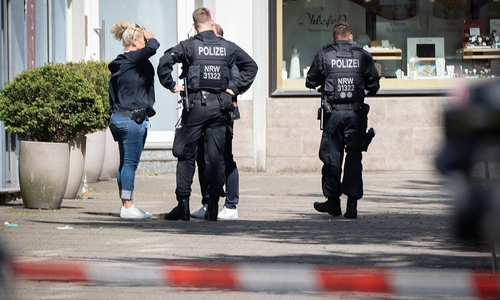 Polizei nach Messerangriff in Solingen am 24.08.2024