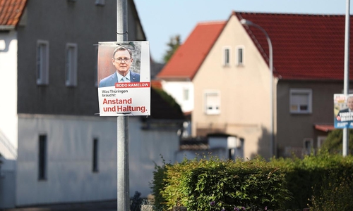 Linken-Wahlplakat zur Landtagswahl in Thüringen (Archiv)