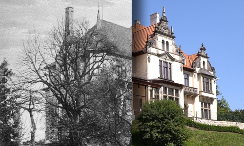 Wir zeigen die Villa Seeliger heute und vor über 80 Jahren.